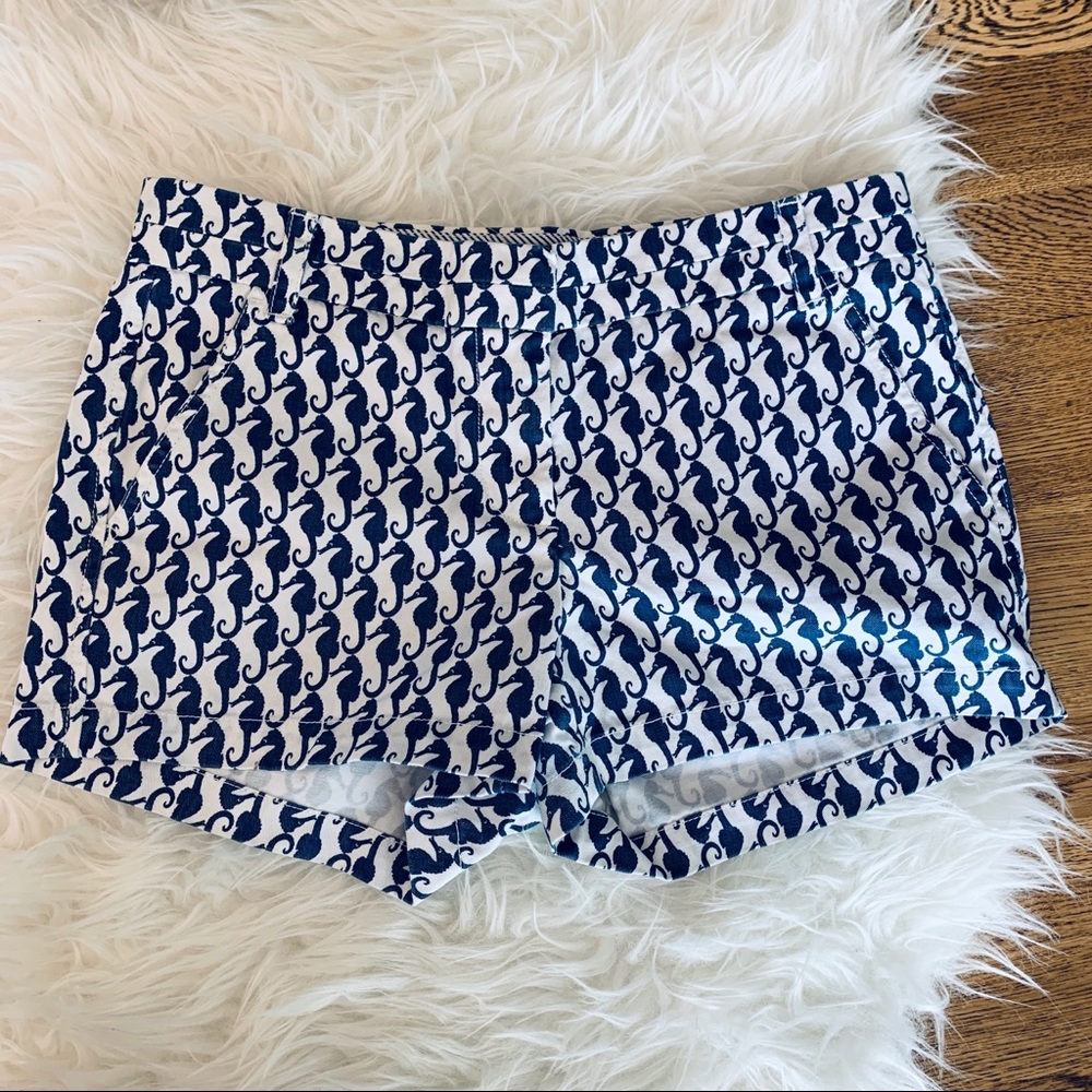 J Crew adorable Sea Horse Chino shorts